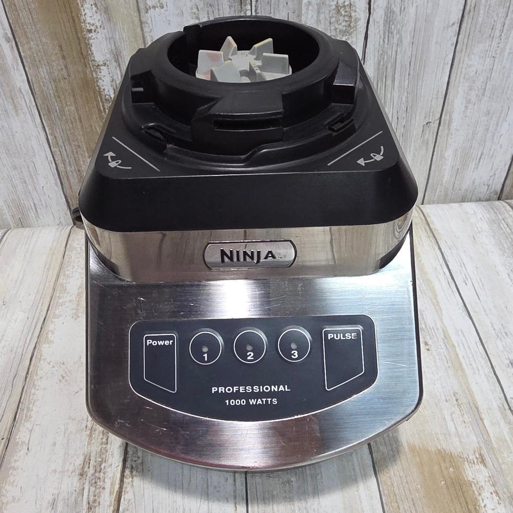 Ninja Professional 1000 Watts Blender Motor Base Replacement Silver Black NJ600